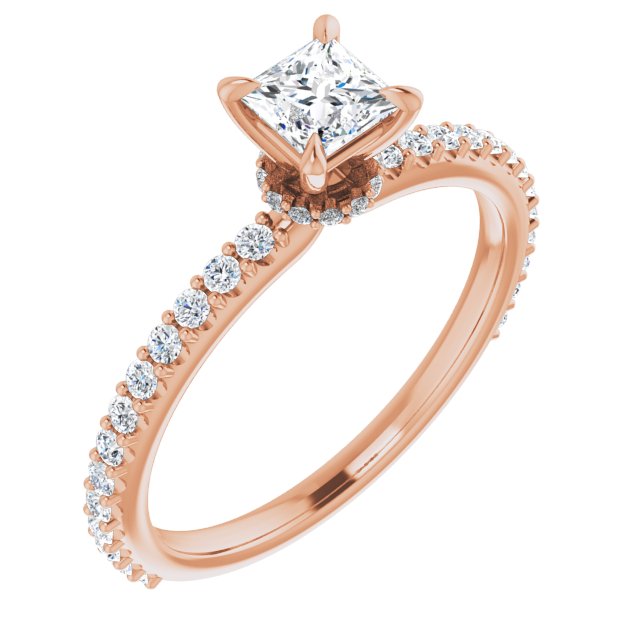 square-14K Rose gold