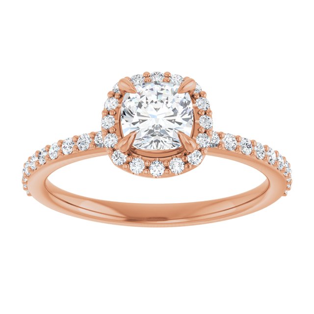 cushion-14K Rose gold