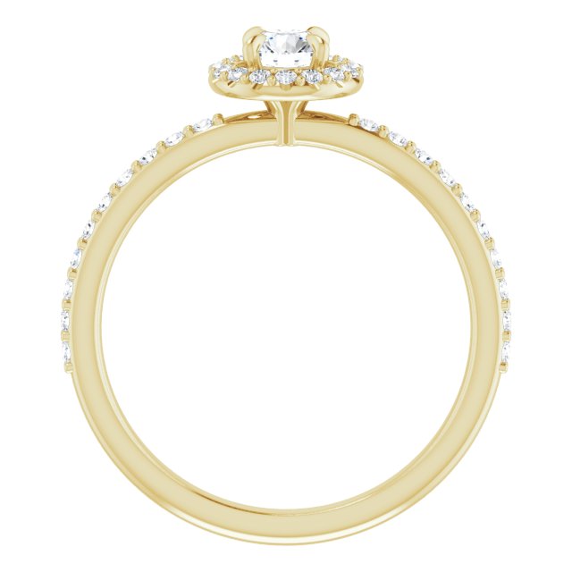 round-14K Yellow gold
