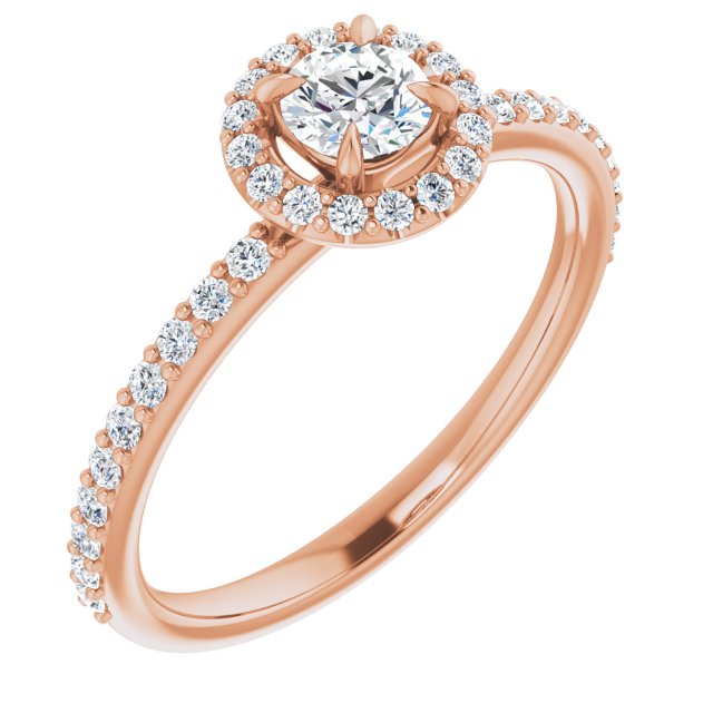 round-18K Rose gold