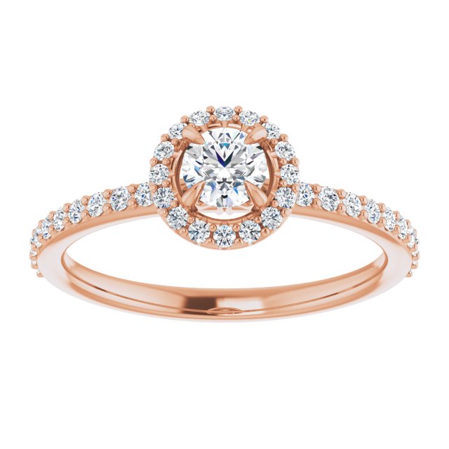 round-10K Rose gold