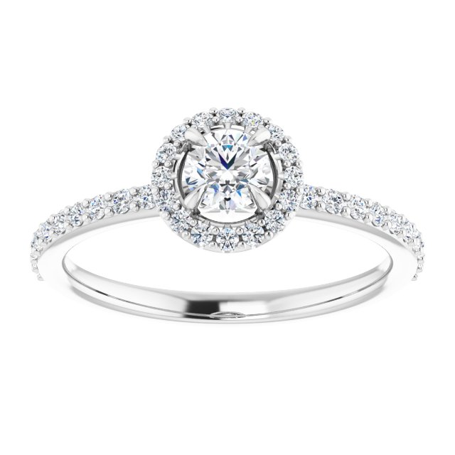 round-10K White gold