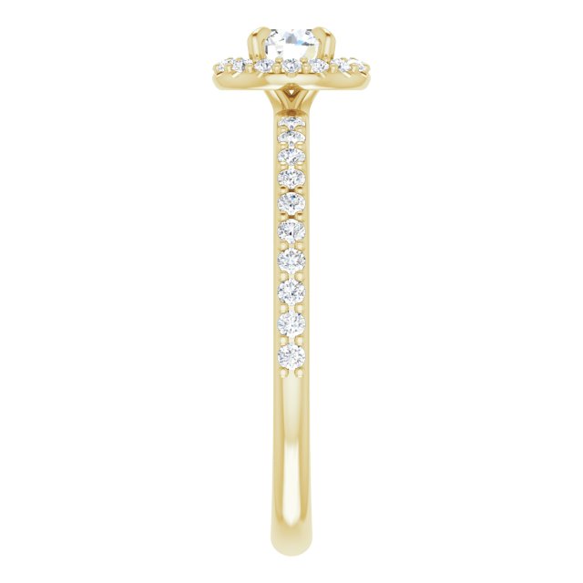 round-14K Yellow gold