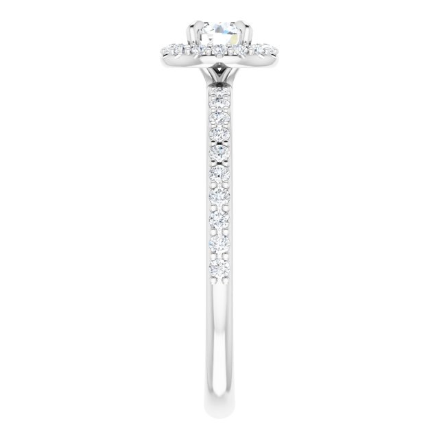 round-14K White gold
