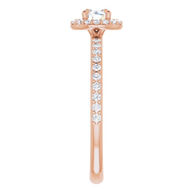round-10K Rose gold