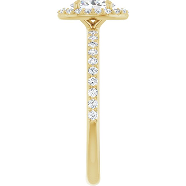 oval-10K Yellow gold