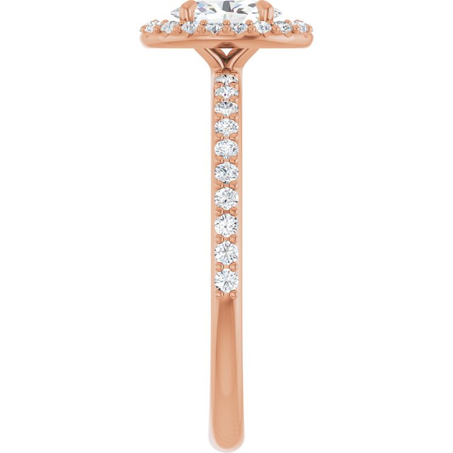 oval-18K Rose gold