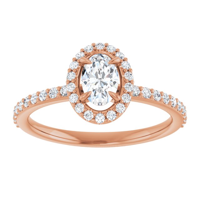 oval-18K Rose gold