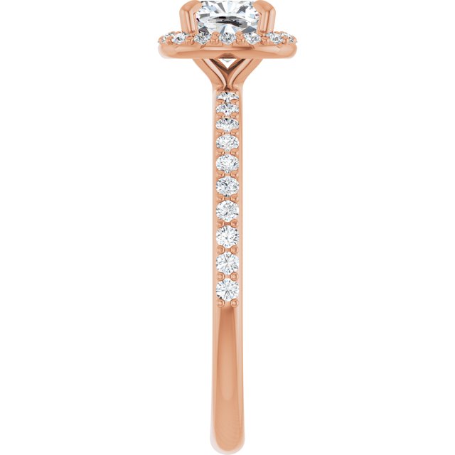 cushion-18K Rose gold
