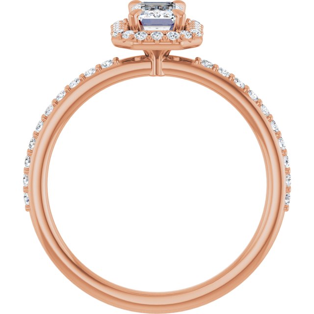 emerald-10K Rose gold