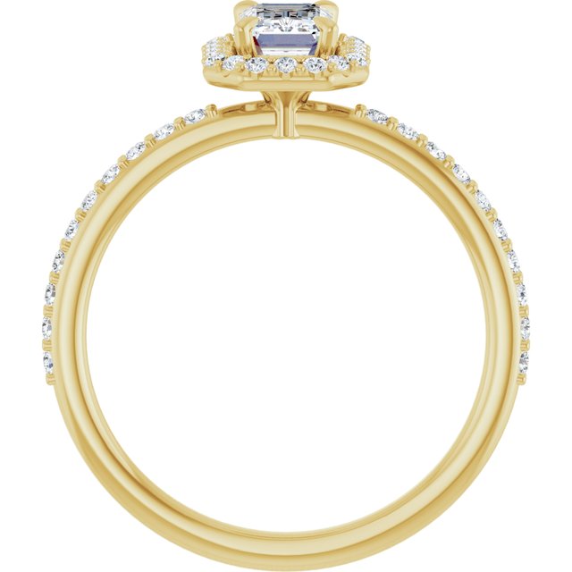 emerald-10K Yellow gold