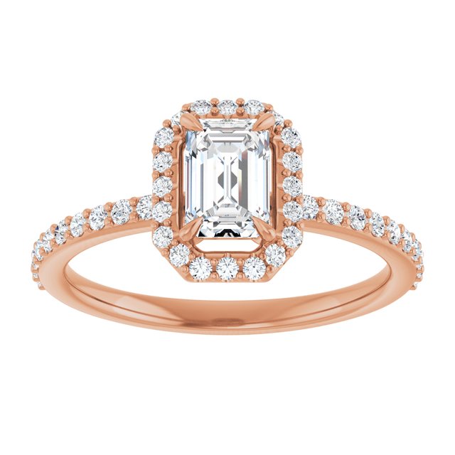 emerald-14K Rose gold