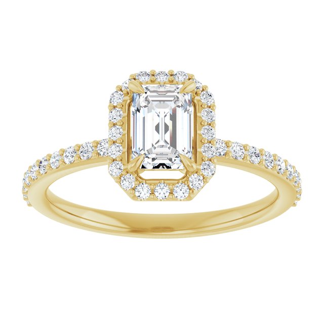 emerald-14K Yellow gold