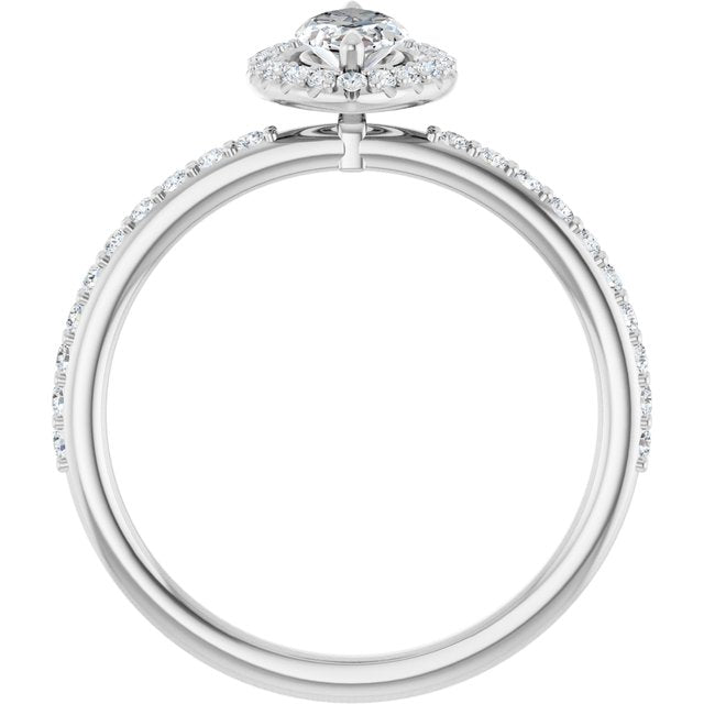 marquise-14K White gold
