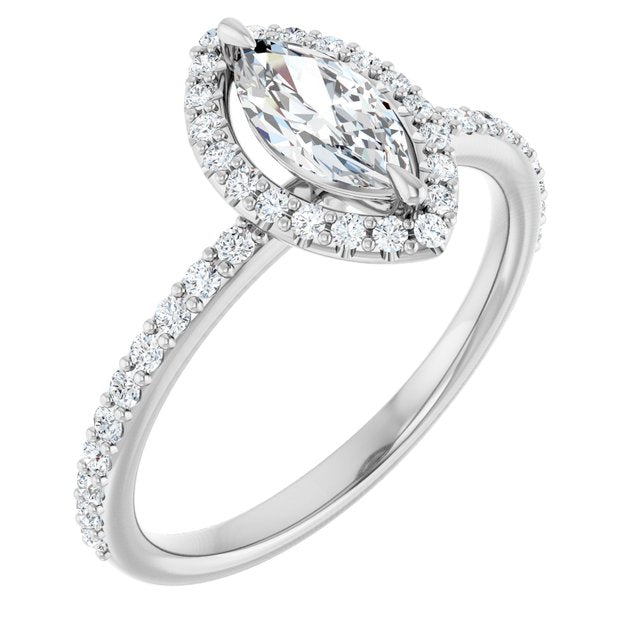 marquise-14K White gold