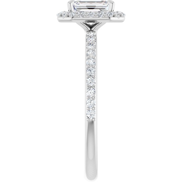 emerald-10K White gold