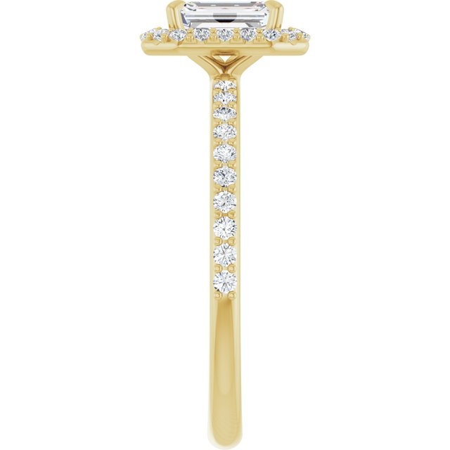 emerald-10K Yellow gold