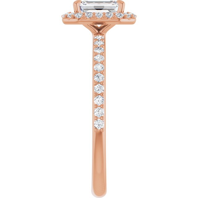 emerald-14K Rose gold