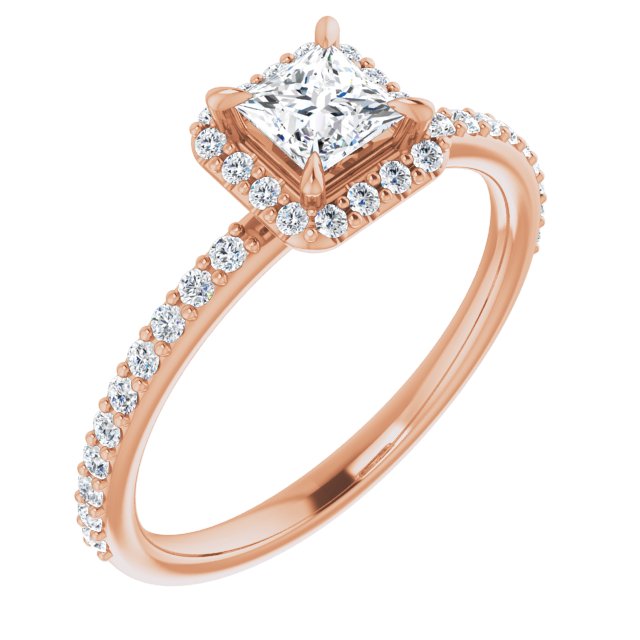 square-14K Rose gold