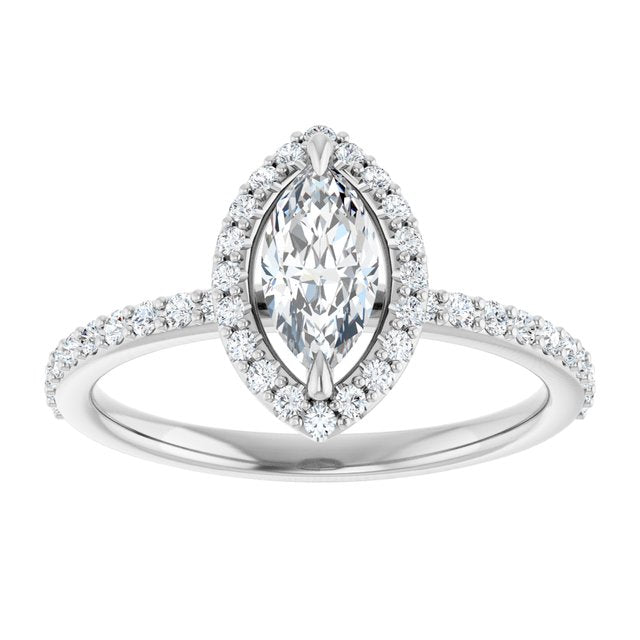 marquise-14K White gold