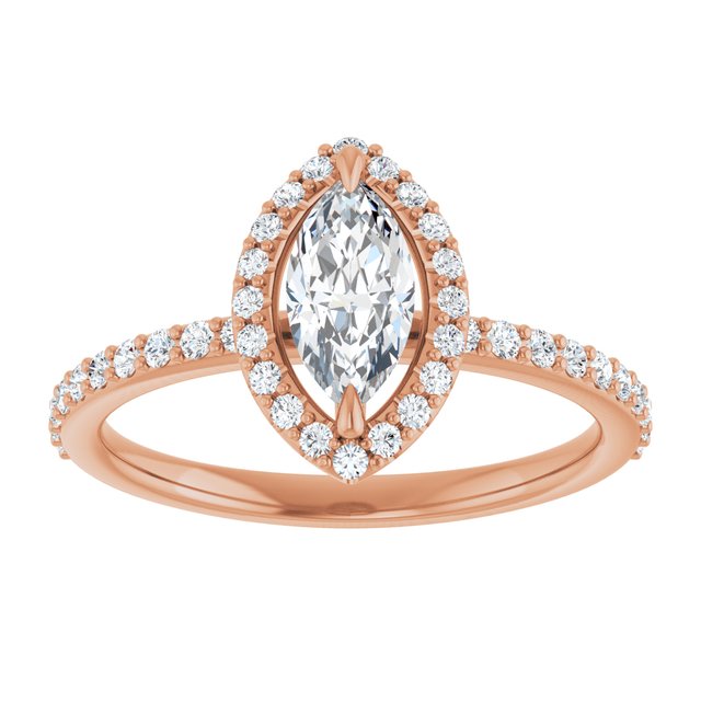 marquise-14K Rose gold