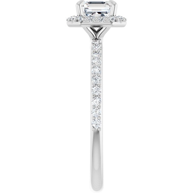 asscher-14K White gold