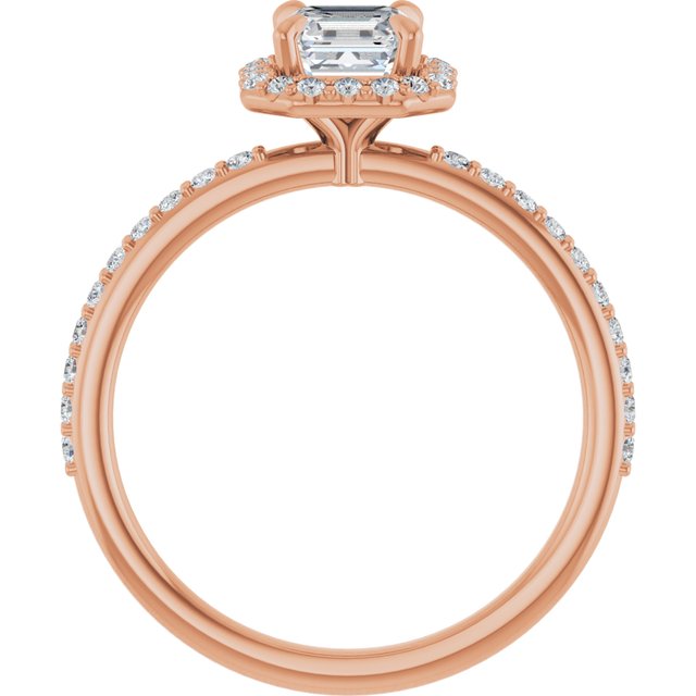 asscher-14K Rose gold