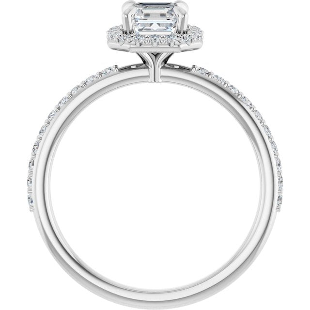 asscher-14K White gold