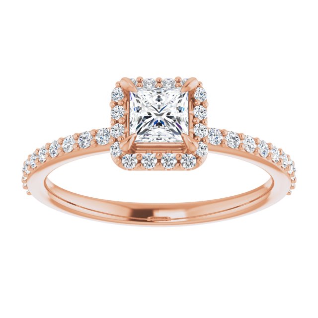 square-10K Rose gold
