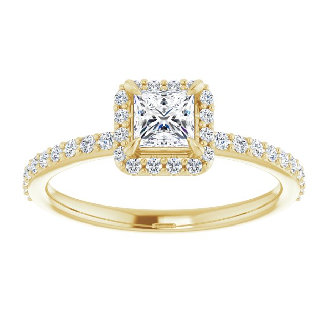 square-14K Yellow gold