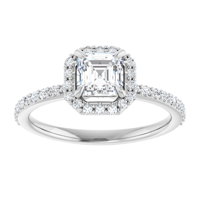 asscher-10K White gold