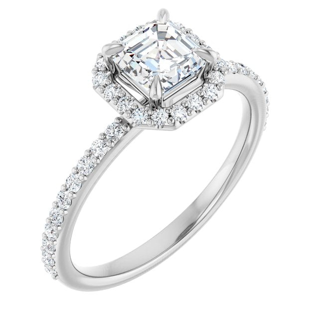 asscher-10K White gold