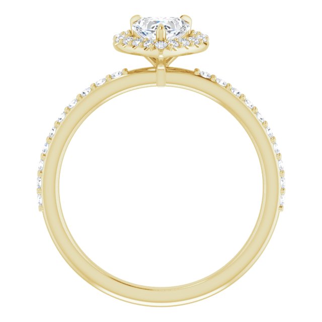 heart-10K Yellow gold