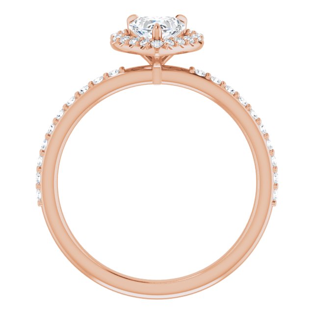 heart-10K Rose gold