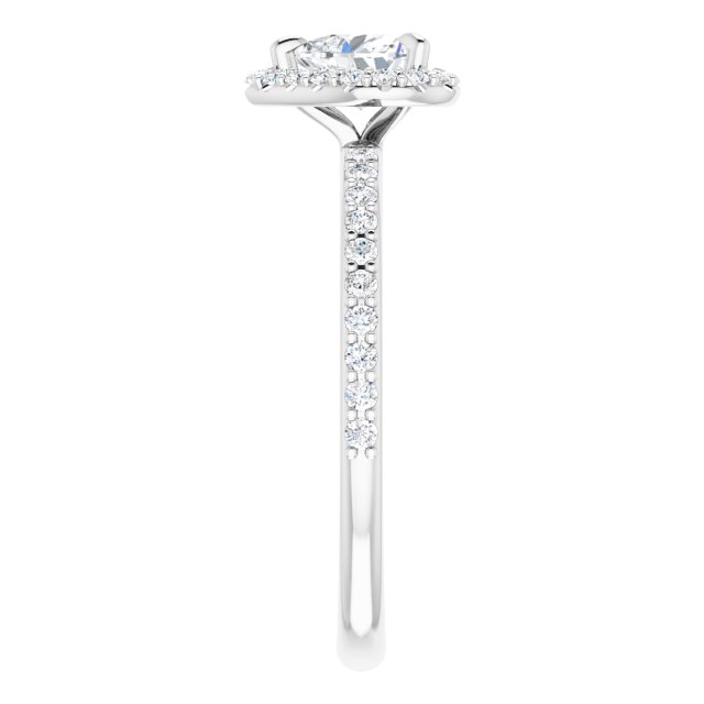 heart-14K White gold