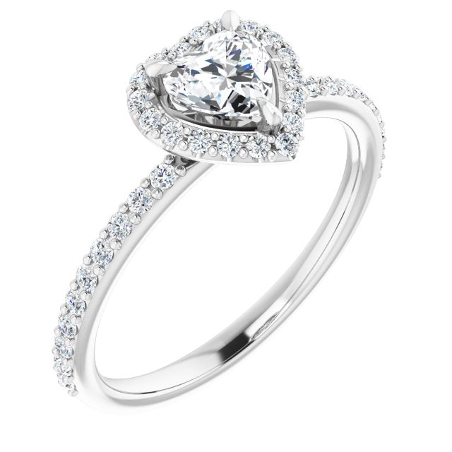 heart-10K White gold