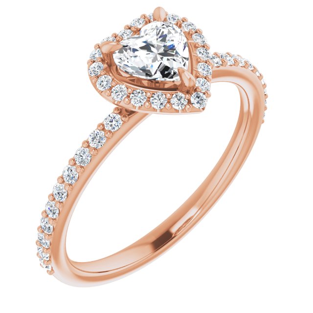 heart-18K Rose gold