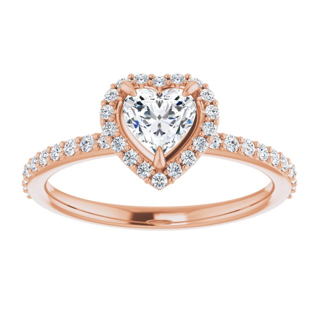 heart-10K Rose gold