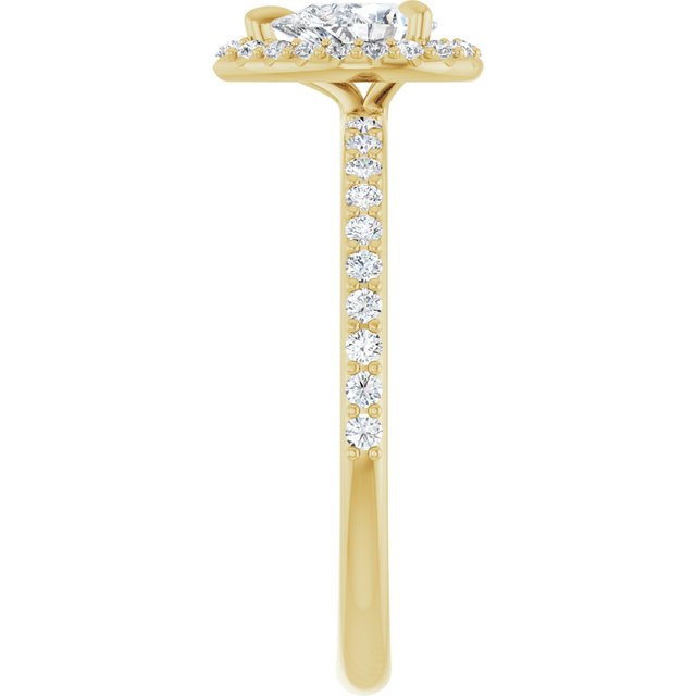 pear-10K Yellow gold