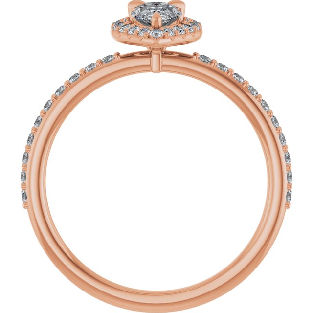 pear-14K Rose gold