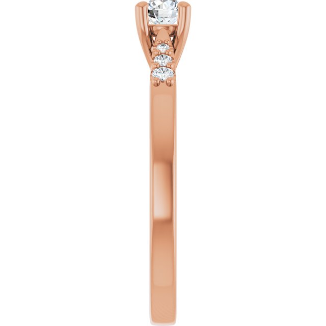 round-10K Rose gold