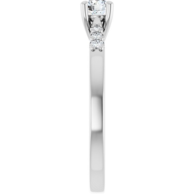 round-14K White gold