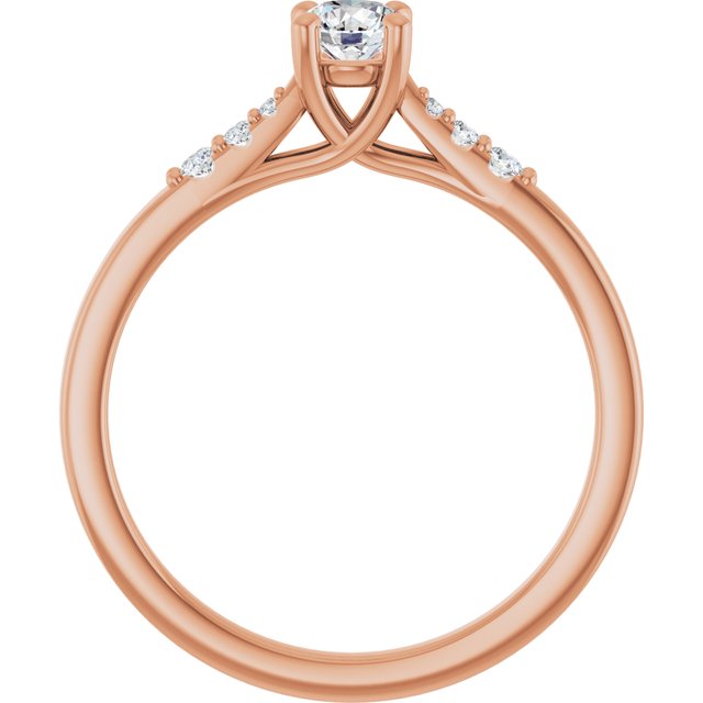 round-18K Rose gold