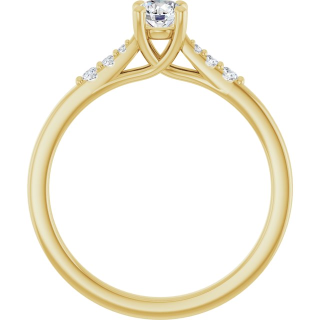 round-14K Yellow gold