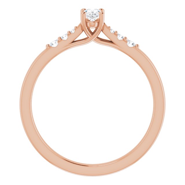 oval-18K Rose gold