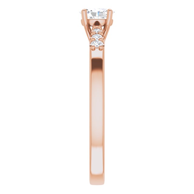 oval-10K Rose gold