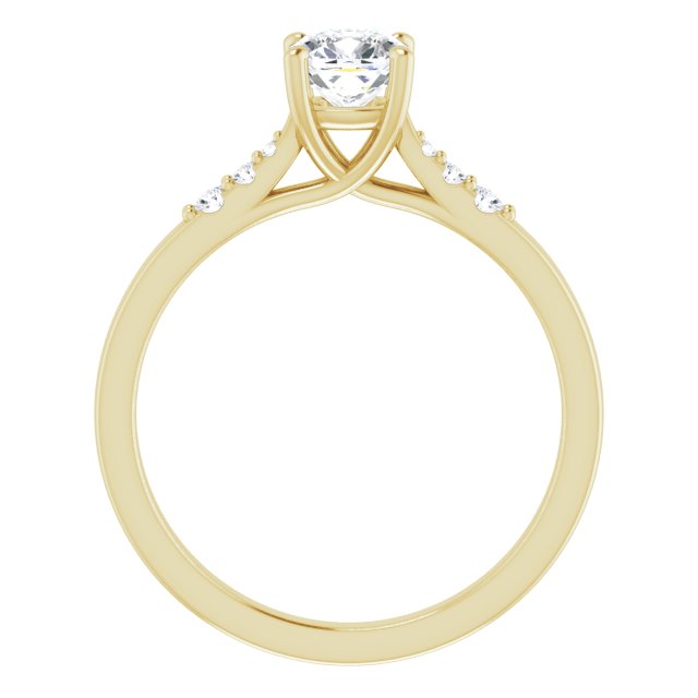 cushion-18K Yellow gold