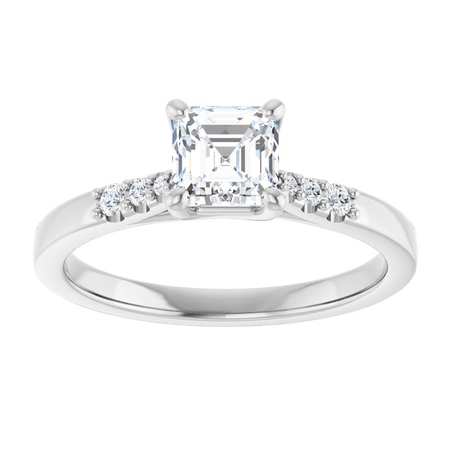 asscher-18K White gold