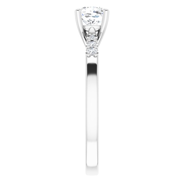 cushion-10K White gold