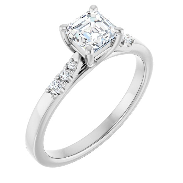 asscher-18K White gold